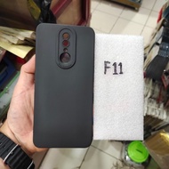 Silicone Oppo F11 soft case OPPO F11 black rubber OPPO F11 auto focus OPPO F11mantul steady