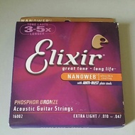 Acoustic Guitar String Elixir Extra Light (.010-.047)