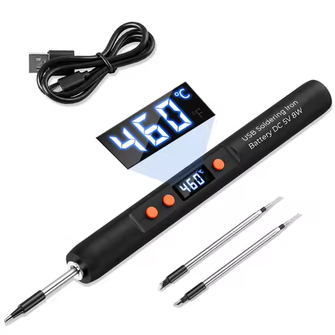 ILIBILIB HX9 Soldering Iron Kit 15Min Fast Charge 5V 8W USB Rechargeable LCD Adjustable Temp 260-460
