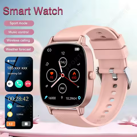 2026 New Smart Watch Bluetooth Call Message Reminder Sleep Health Monitor Smart Watch Christmas Gift