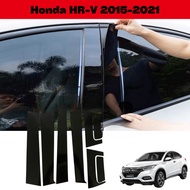 Honda HRV HR-V Vezel 2014-2021 High Glossy Black Door Pillar Protector Pvc Plate