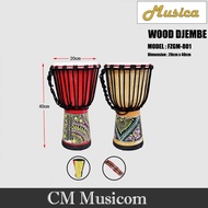 Tunable Wood Djembe (FZGM-801) Musica