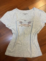 W. Management Grey Deer Graphic T-shirt
