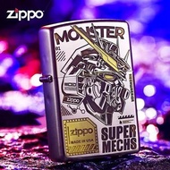 Zippo 打火機 磨砂深雕 機甲戰士 禮物收藏 Zippo Lighter Monster Super Mechs Gift