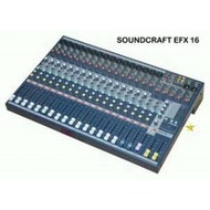 Soundcraft EFX 16 mixer. Full 16 Chanel EFX16