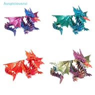 Auspiciousrui 3D Printed Dragon Mech Wing Dragon Ornament 3D Flying Dragon Rotatable Articulated Dra