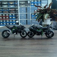 Qingdaosha 1: 12 Kawasaki Ninja H2 H2R Motorcycle Model Simulation Car Model Collection Car Decorati