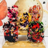 Alastor 3 Vees Standing Anime KeyChain Vaggie cartoon Key Chain Women Creative Print Figure Model Pl