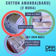 [TERLARIS KKM] AMANDA COTTON (BARU), KAIN 2 MUKA| Kain Uniform Nurse Jururawat (1M - 7M) Sejuk, Lemb