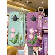 Suitable for Huawei honor X9a Phone Case honorx9A Curved Screen Silicone Case 5G Summer Fresh Wristb