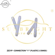 CONNECTION " Y " ( PLASTIC ) ( 09455 )