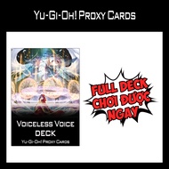 Yugioh - Voiceless Voice Deck - 1-Sided Print (60 Cards)
