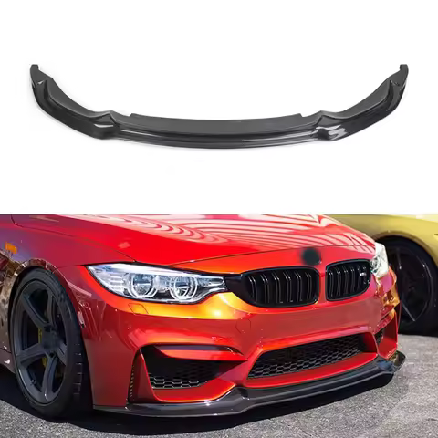 Carbon Fiber Front Lip Car Front Bumper Spoiler for BMW F8X F80 M3 F82 F83 M4 2014 - 2018 Sedan Coup