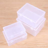 Quanbei Plastic Industry PP Double Buckle Empty Box Transparent Covered Plastic Storage Box Sample D
