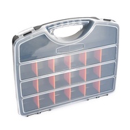 hi Hardware Organizer Box with Dividers Small Parts Organizer Portable Tool Box