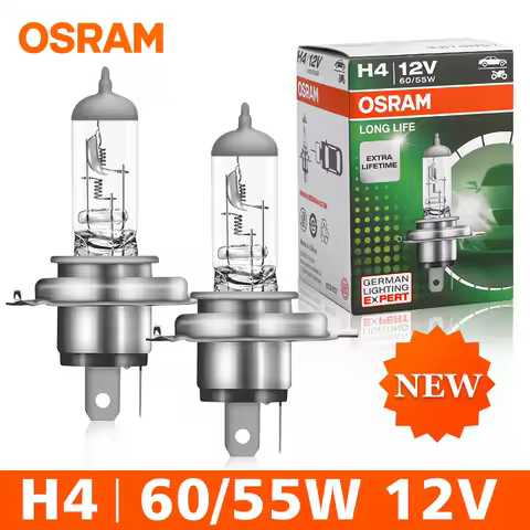 OSRAM 2PC LONG LIFE H4 H7 12V 55W H11 H3 HB3 HB4 9005 9006 Original Auto Lights Halogen Headlight Bu