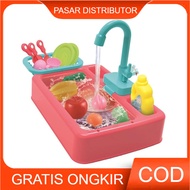 Mainan Anak Cuci Piring Wastafel Cuci Piring kitchen Sink Anak Edukasi Cuci Piring Anak Perempuan