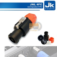 Jack Spikon JK Coustic JNL 4FC Jack Speakon Jack Speakon 4 Pin Original