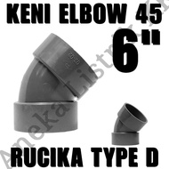 RUCIKA D CONNECTION L KENI 45 degrees 6INCH ELBOW 45 6" KNEE 6" INCH