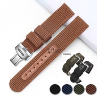 High-Quality Canvas Watch Straps for SEIKO NO.5 SNK809K2 K1 807 805 803 Men's Mechanical Watches Bracelet 18mm 20mm 22mm 24mm Sport Band