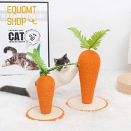 EQUOMT Cute Carrot Shape Scratching Cat Scratcher Pole Cat Toys Supplies Cat Climbing Frame Kitten Cat Scratching Board Cat Scratching Post Cat Tree Toy Pet Supplies