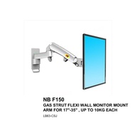 NB F150 GAS STRUT FLEXI WALL MONITOR MOUNT ARM FOR 17"-35" , UP TO 10KG EACH