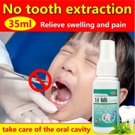 100% Effective Toothache Spray 35ml 30s Fast Pain Relief Plant Extracts Hormone Free Wisdom Tooth Removal Toothache Pain Relief Gum Swelling And Pain Tooth Decay Gum Allergy Insect Tooth Anti-pain Spray