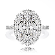 4.5ct Moissanite Ring High Carbon Diamond S925 Sterling Silver Wedding Ring Woman Propose Jewelry Gi