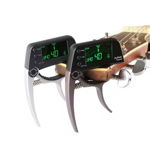 Professional Guitar Tuner - Capo 2 In 1 Equipment Combination LED Display for Acoustic Electric Guit