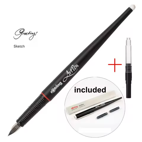 New Original German Rotring Artpen - Professional Sketching Calligraphy Fountain Pen With Interchang