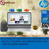 HP 15.6 inch 15-FD0617TU/15-FD0618TU/15-FD0621TU Laptop (Intel Core i5-1334U | 8GB | 512GB SSD | Int