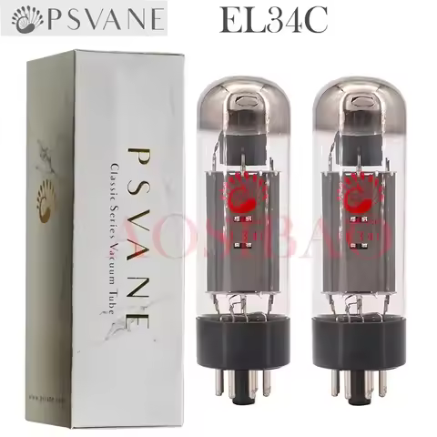 PSVANE EL34C Vacuum Tube Replaces EL34 EL34B 5881 6L6 6L6GC 6CA7 6P3P KT77 HIFI Audio Valve Electron