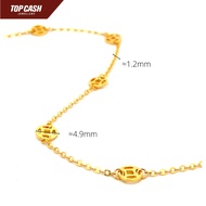 Top Cash Jewellery 916 Gold Ancient Coin Bracelet