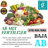 (1 KG) BAJA AB HYDROPONIC/ FERTIGASI / ATAS TANAH/ BAJA SAYUR BUAH DAN BUNGA