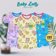 Moms Gift Baby Loly SHORT Children's Suit ( 0-4 years) Children's Play Clothes Set - BWR
