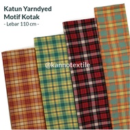KATUN YARNDYED COTTON PLAID FABRIC 557OR/557MR/557BT/675HJ/1063BR