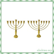 [AbabixaMY] Jewish Candle Holder Menorah for Holiday Celebrations Table Embellishment