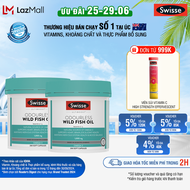 Combo 2 lọ dầu cá Swisse Ultiboost Odourless Wild Fish Oil 1000mg 200 viên/lọ