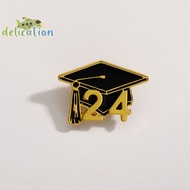 [DelicationS] 2024 Graduation Cap Lapel Pin Souvenir Emblem Badge, Graduation Gifts