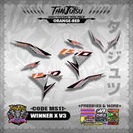 WINNER X V3 DECALS ( CODE MS11 )【ThaijutsuStickers】
