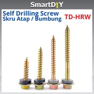 Hex Self Drilling Screw Skru Atap Skru Bumbung WITH WASHER AWNING SCREW Skru Kayu 天面螺丝 (TD-HRW)