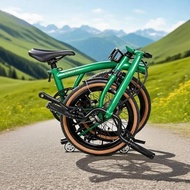 Litepro Portable External 9 Speed Folding Bike R9A 16Inch Tri-fold Bicycle Steel Frame