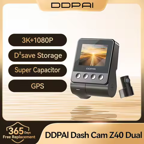 DDPAI Z40 Dash Cam Car Camera Recorder Sony IMX335 1944P HD Video GPS Tracking 360 Rotation Wifi DVR