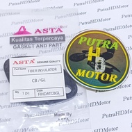 BONIT EBONIT FIBER KARBU INSULATOR MANIPOL KARBURATOR HONDA CB - GL