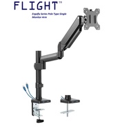 Flight™ Single Ergofly Pole Type Series Monitor Arm LCD Arm Monitor Mount Vesa Monitor Stand Come Wi