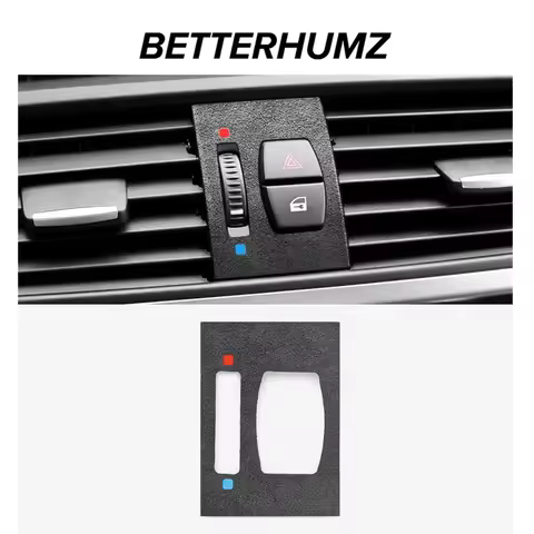 For BMW X3 F25 X4 F26 Made of Alcantara Car Interior Center Console Emergency Flasher Button Frame P