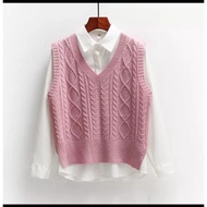 FX SHOP VEST AIKO CABLE KNIT KNIT VEST/
