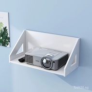 No-Drill Bedside Storage Rack Bracket Wall-Mounted Stand Router Wall Shelf Projector Projector Q1BM