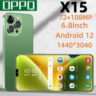 OPP0 X15 16GB RAM 256GB ROM สมาร์ทโฟนหน้าจอHDขนาด 6.8 นิ้วสมาร์ทโฟนAndroid 12 6800MAhอายุการใช้งานแบตเตอรี่ยาวนานโทรศัพท์มือถือความจุขนาดใหญ่สมาร์ทโฟนระดับโลกรุ่นล่าสุด