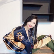 TAILOR TOYO 東洋 海藍金黃x純黑桃粉 雙面穿橫須賀刺繡棒球外套